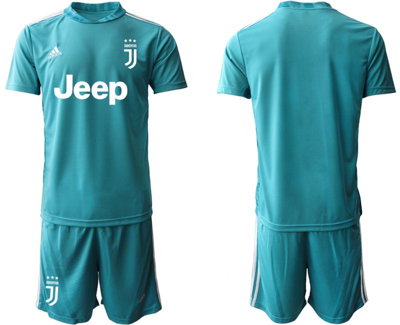 Men 2020-2021 club Juventus lake blue goalkeeper Soccer Jerseys->germany jersey->Soccer Country Jersey